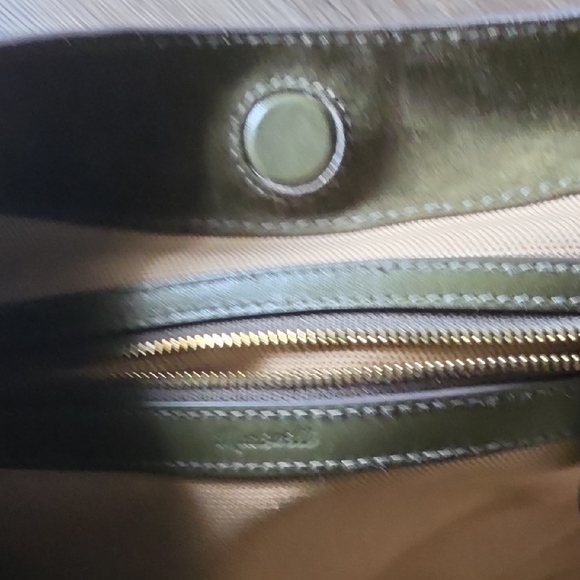 Madewell Olive Suede Hobo Shoulder Bag - Picture 3 of 5